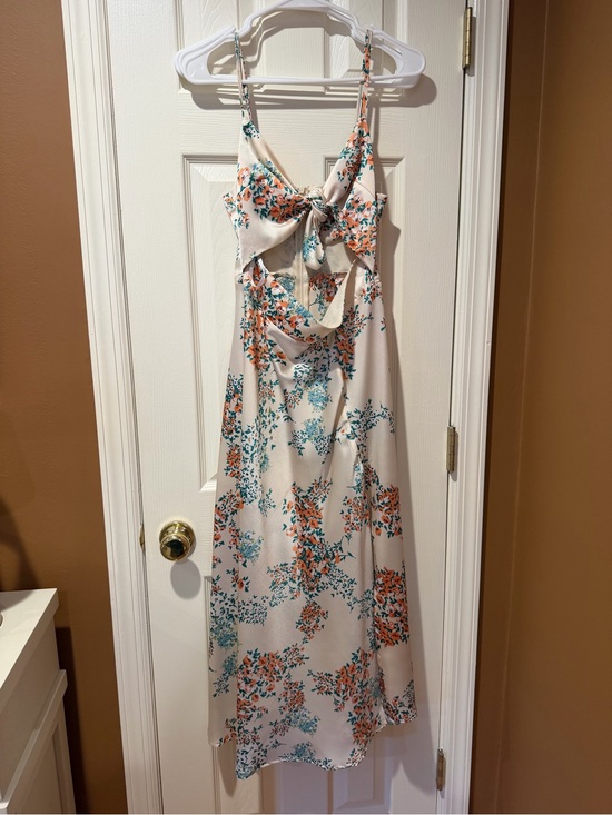 Petal & Pup Dresses & Skirts - Petal & Pup Cream Maxi Dress with Teal & Orange Floral Print